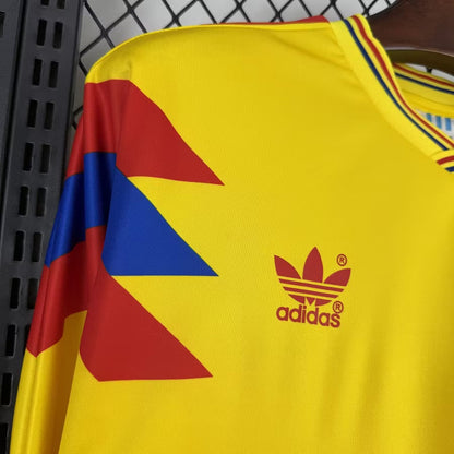 Colombie Maillot Retro 1990 Manches Longue