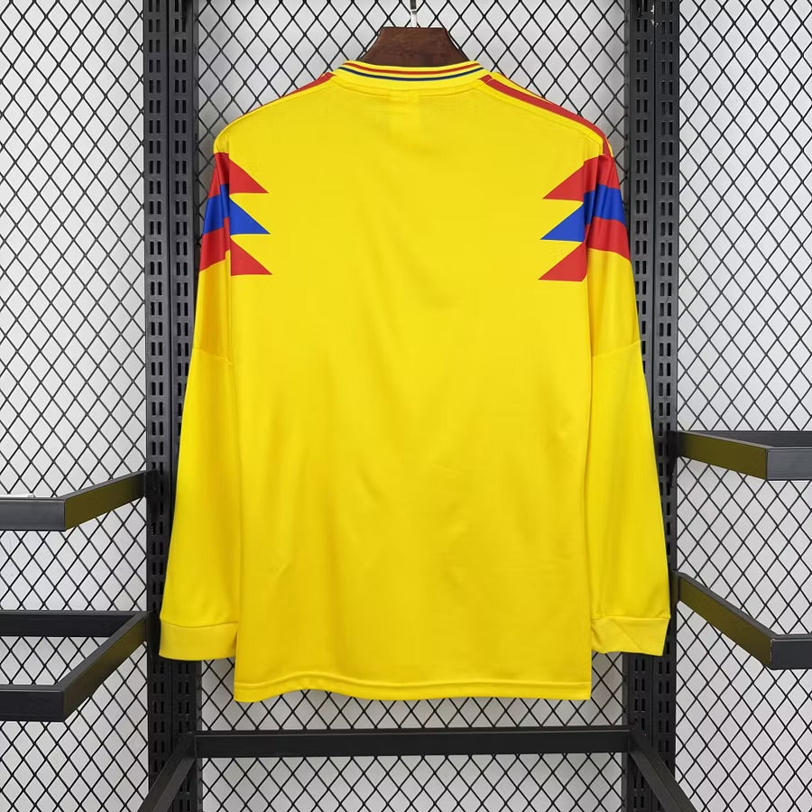 Colombie Maillot Retro 1990 Manches Longue